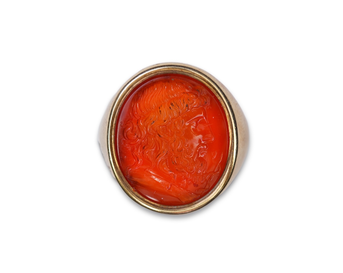 A fine carnelian intaglio, late 18th/early 19th century